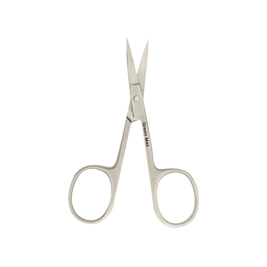 Professional Grooming Scissors for Personal Care Facial Hair Removal and Ear Nose Eyebrow Trimming Stainless Steel Fine Curved Tip Scissors