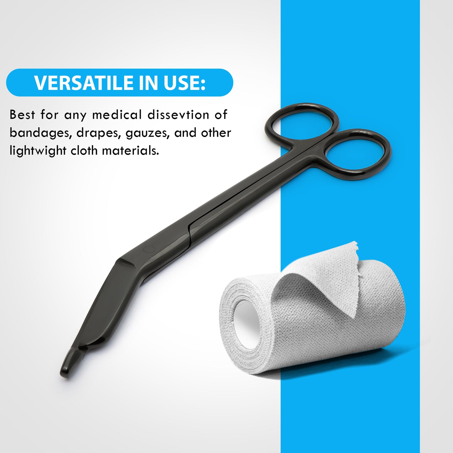 Lister Bandage Scissors Medical and Nursing Lister Bandage Scissors Black 7.25”