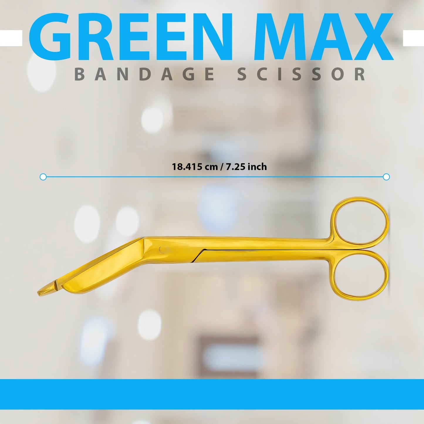 Lister Bandage Scissors, Medical and Nursing Lister Bandage Shears 7.25”
