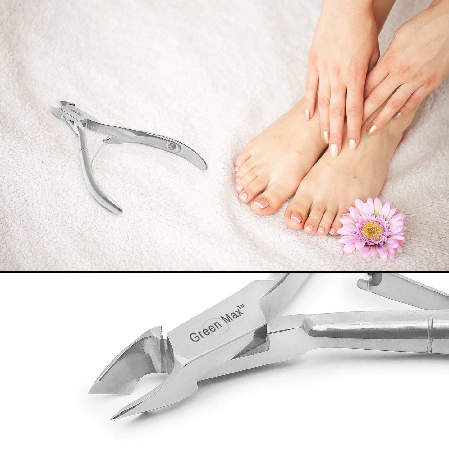 Cuticle Nipper, Pointed Blade, Cuticle Trimmer, Manicure | Pedicure Tool.(SILVER) 4"