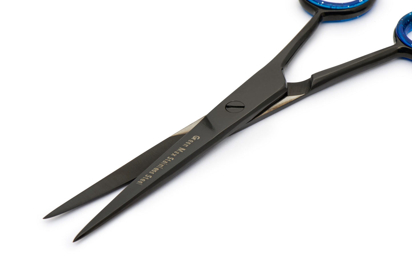 Hair Cutting Scissors , Razor Edge Professional Barber Shears. (BLACK) 5.5"